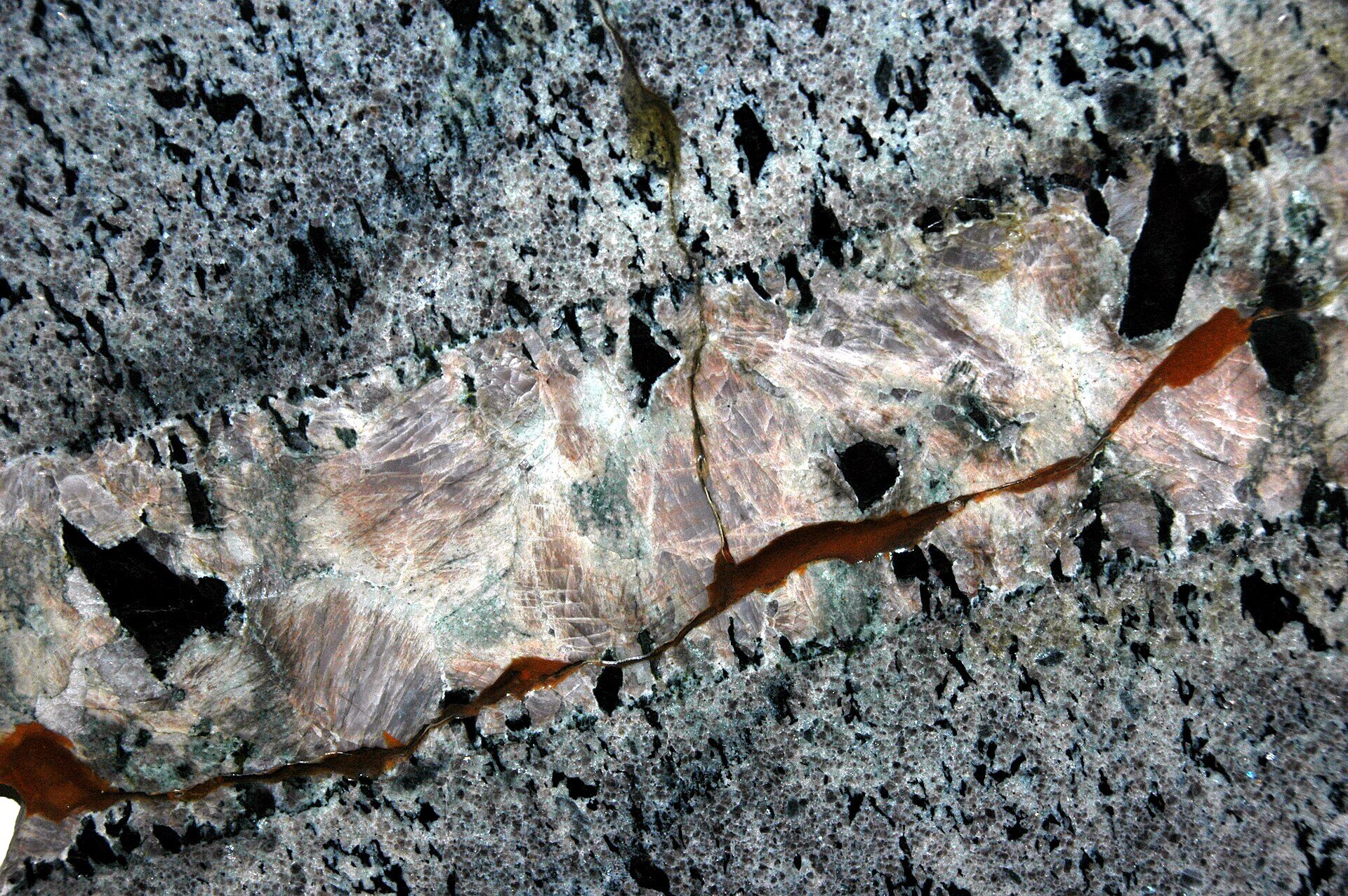 Granite surface close-up